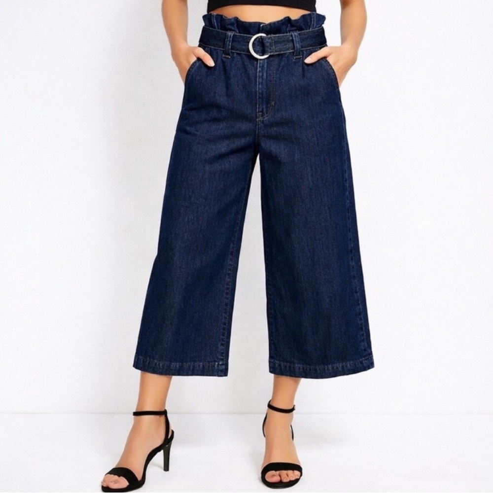 Express - Cropped Wide Leg Jeans